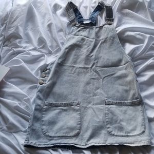 Light wash Denim Overall Dress